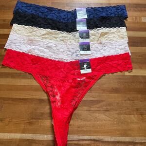 I.n.c. Lace Thong Underwear panty pack set of 5 XXL